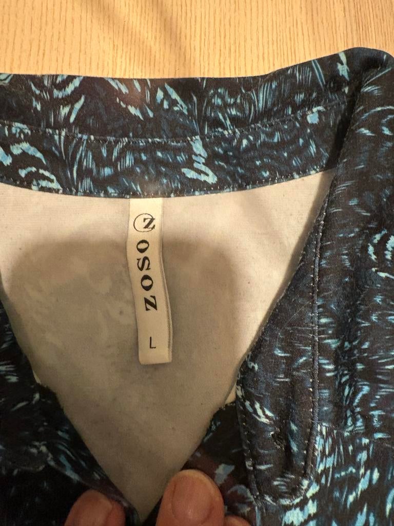 Zoso Blouse met lange mouwen, maat L, Ophalen of Verzenden, Zo goed als nieuw, Maat 42/44 (L), Blauw