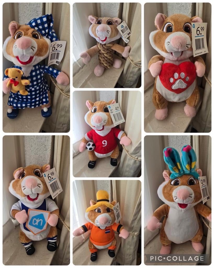 Nieuwe AH Hamsters - mag per stuk, Kinderen en Baby's, Speelgoed | Knuffels en Pluche, Nieuw, Overige typen, Ophalen of Verzenden