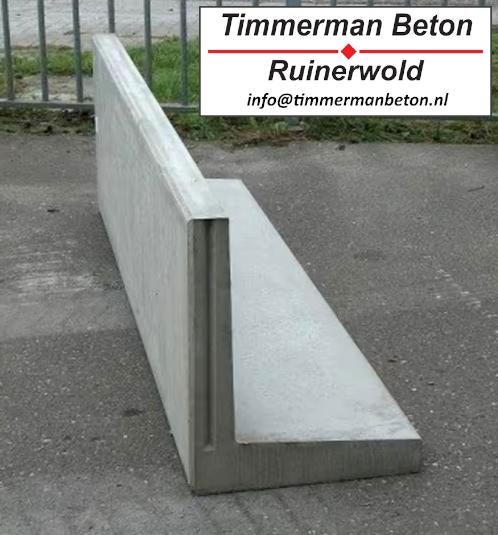 Keerwand | L-element | Sleuf Silo | Beton | Hoogteverschil, Tuin en Terras, Ophalen of Verzenden, Beton, Overige typen