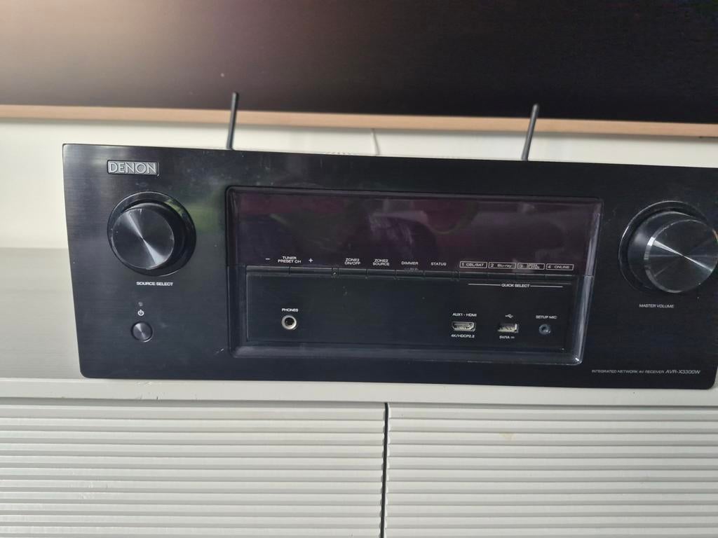 Denon 7.2 4K dolby atmos receiver met WiFi en Bluetooth, Ophalen, Denon, Zo goed als nieuw, 120 watt of meer