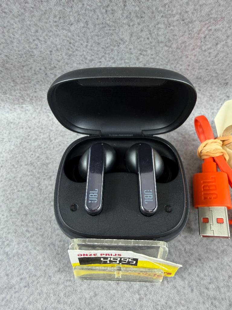 JBL LIVE pro 2 draadloze oortjes | case met kabel | 405952, Overige merken, Gebruikt, Draadloos, Op oor (supra aural)