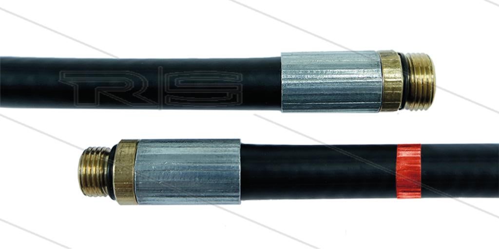 Zwarte Rioolslang 20m met O-ring Systeem 200 Bar, Verzenden