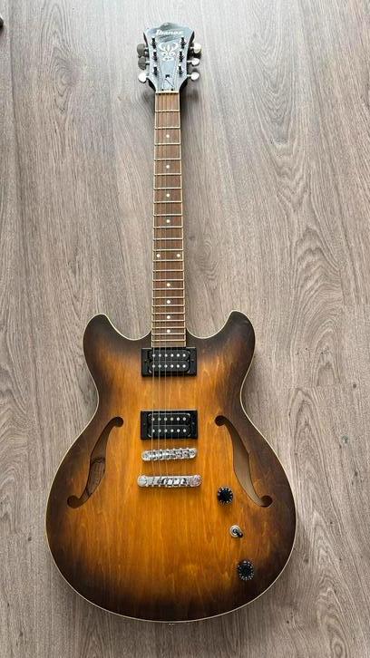 Ibanez AS53-TF hollow body, Muziek en Instrumenten, Snaarinstrumenten | Gitaren | Elektrisch, Zo goed als nieuw, Semi-solid body