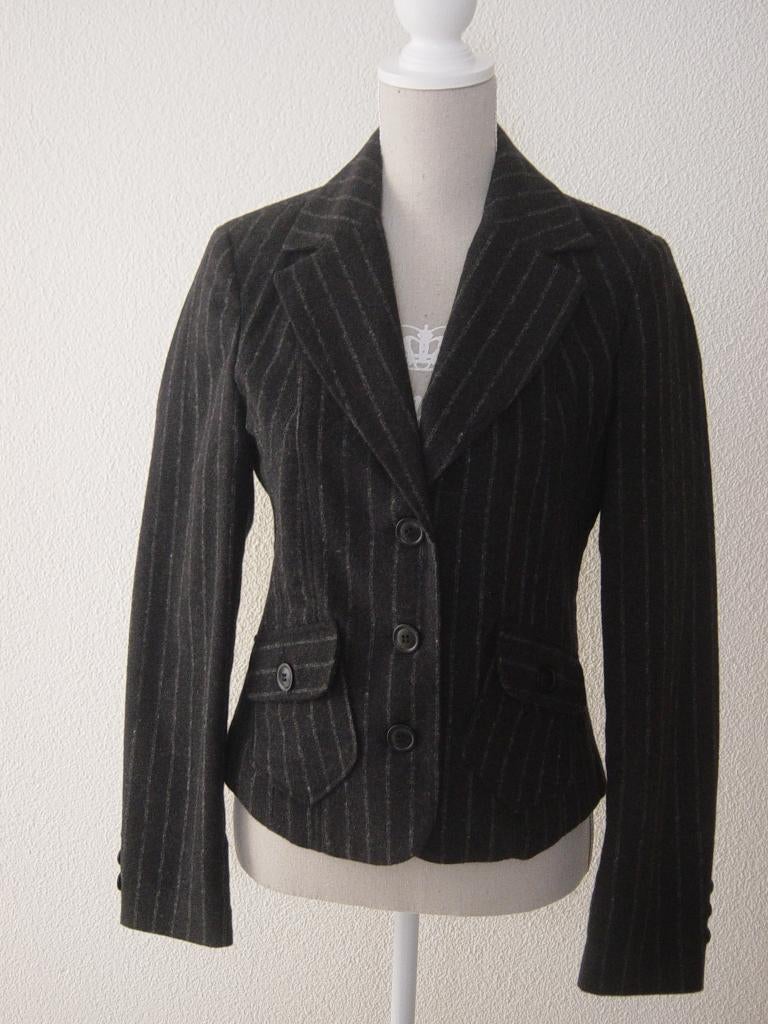 Jasje colbert Zwart maat 38 Wollig, Maat 38/40 (M), Zwart, Ophalen of Verzenden, Zo goed als nieuw