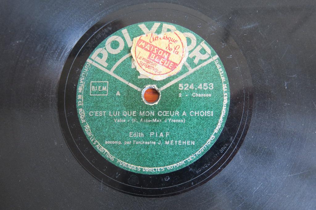 Edith Piaf C'est Lui Que Mon Coeur A Choisi 78 toeren 78rpm, Cd's en Dvd's, Vinyl | Overige Vinyl, Ophalen of Verzenden, Gebruikt