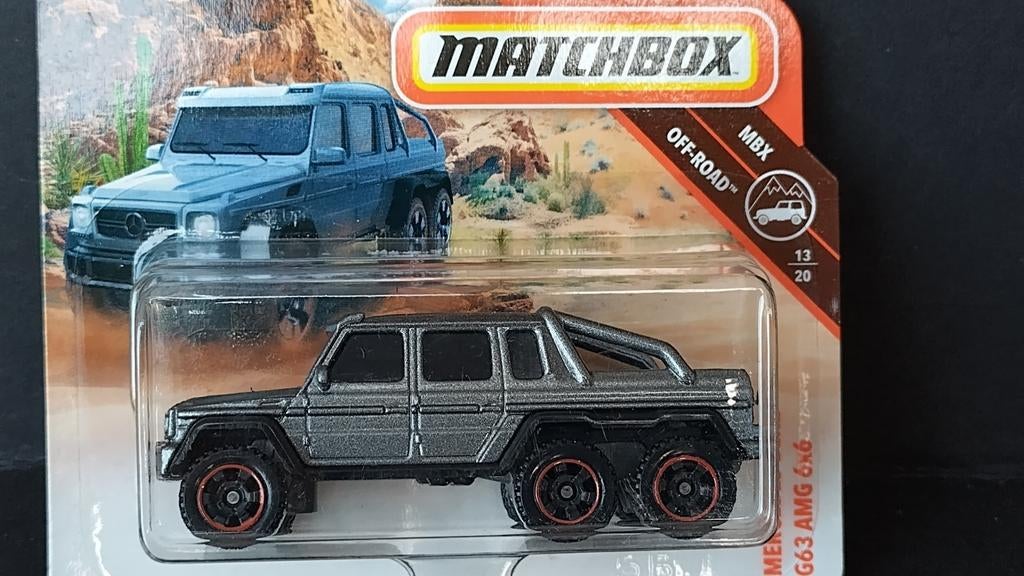Mercedes Benz G klasse AMG 6x6 1;64 3inch Matchbox Pol, Auto, Verzenden, ., Nieuw