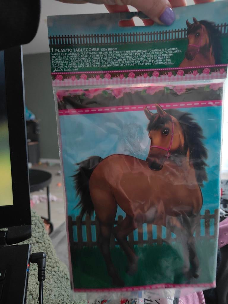 Leuk Paarden Tafelkleed - Nieuw in Verpakking, Ophalen, Nieuw, Versiering, Overige