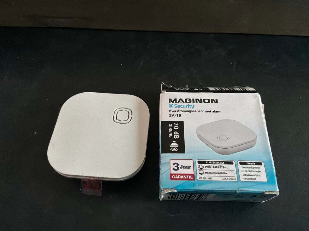 Maginon Overstromingssensor met Alarm, Detector, Sensor of Melder, Nieuw, Ophalen of Verzenden, Overige soorten