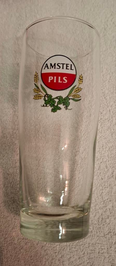 Amstel Pils Glas - Bierglas, Ophalen of Verzenden, Zo goed als nieuw, Glas of Glazen, Amstel