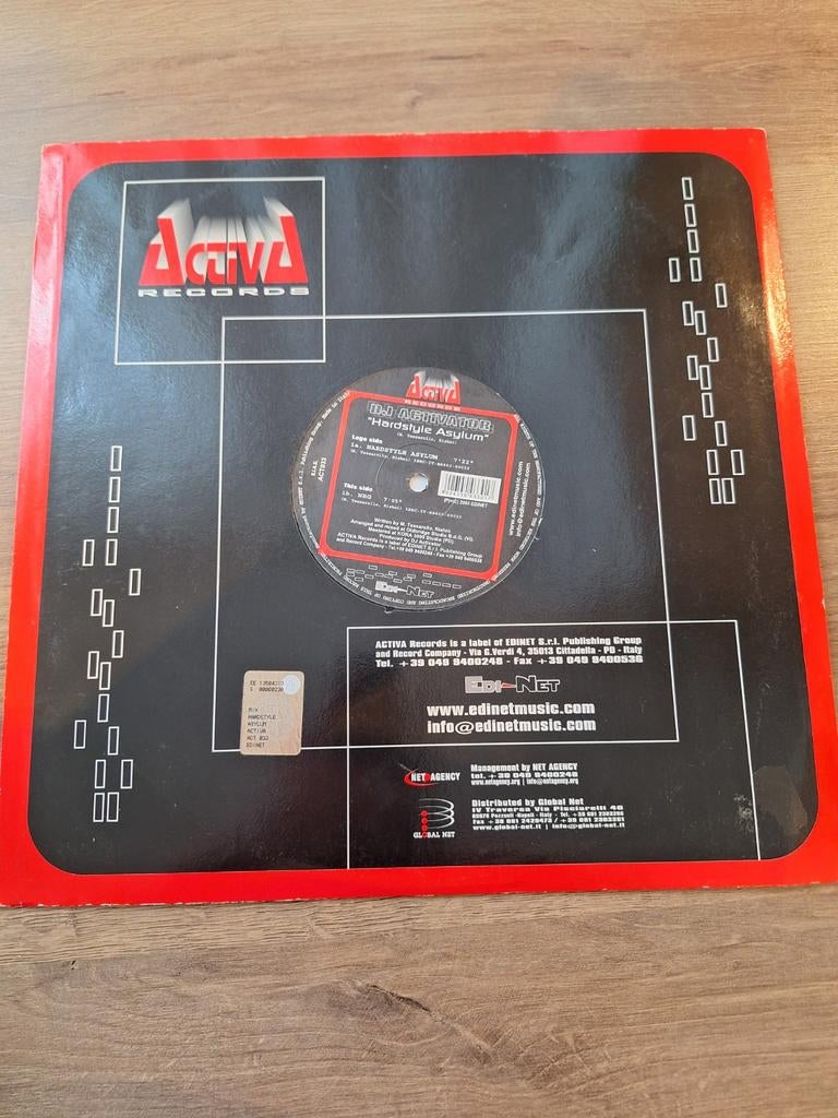 Dj activator hardstyle asylum, Ophalen of Verzenden, Gebruikt, 12 inch, Techno of Trance