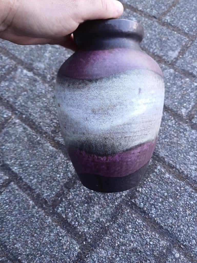 vaas west germany 313 / 20 vintage mid century keramiek, Gebruikt, Overige kleuren, Aardewerk of Porselein, Ophalen of Verzenden