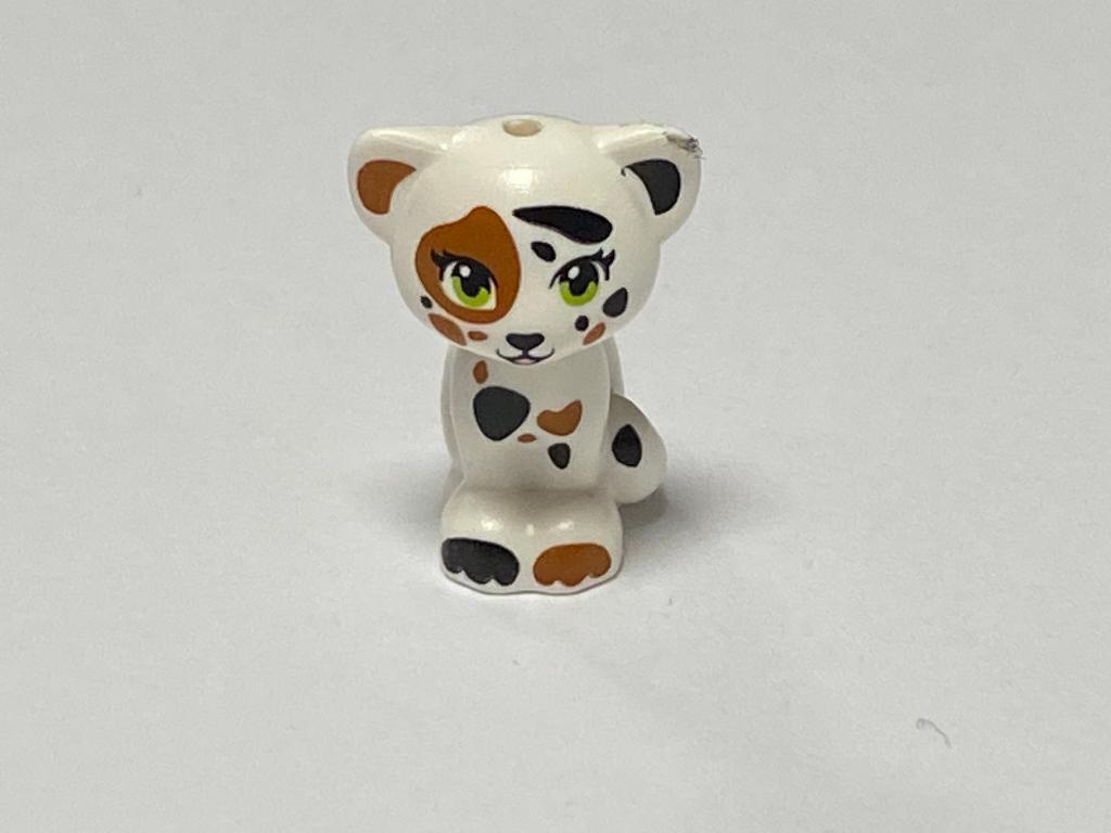 Nieuwe Lego witte met vlekken zittende kat / cat, Ophalen of Verzenden, Nieuw, Losse stenen, Lego