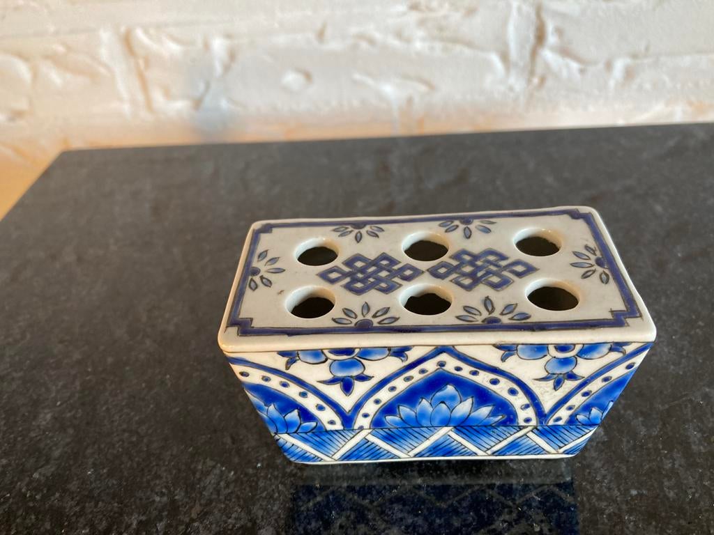 Bloemensteen en onderdeel kalligrafie set, gemerkt, Ophalen of Verzenden