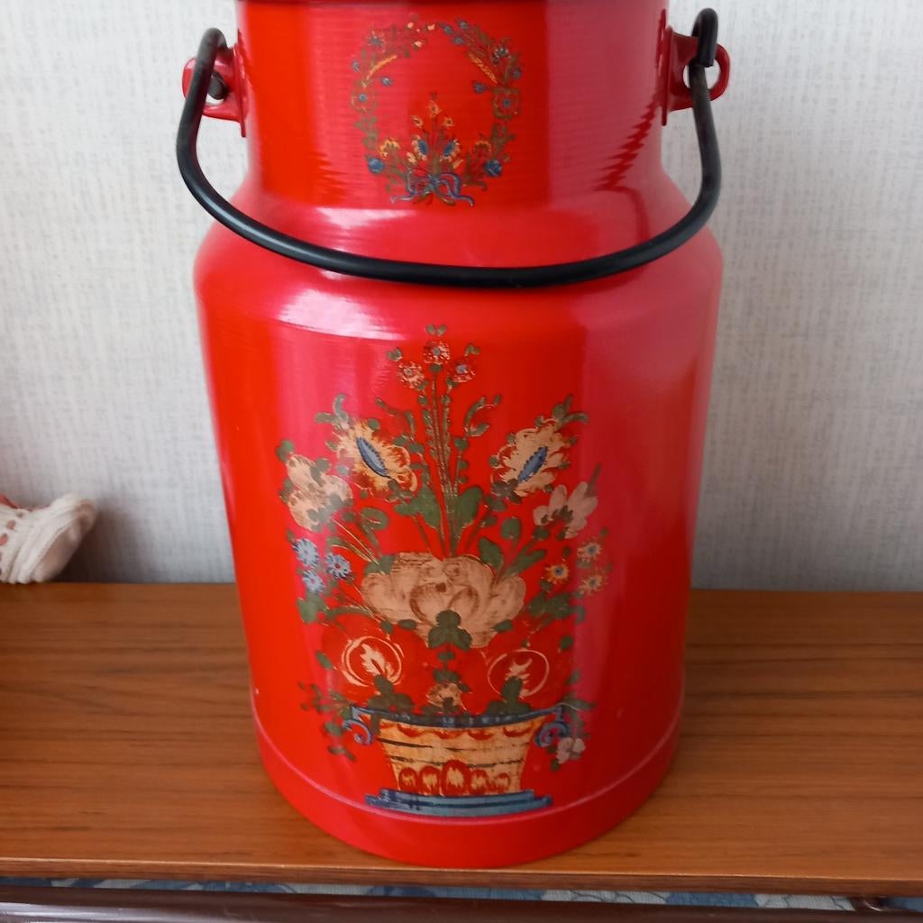 Vintag melkbus beschilderd, Ophalen of Verzenden