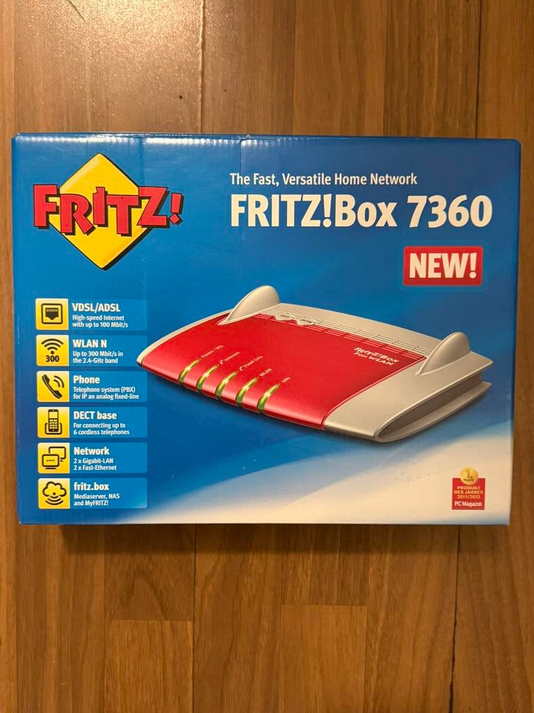 FRITZ! BOX 7360 Nieuw, Computers en Software, Routers en Modems, Ophalen, Nieuw, Router met modem