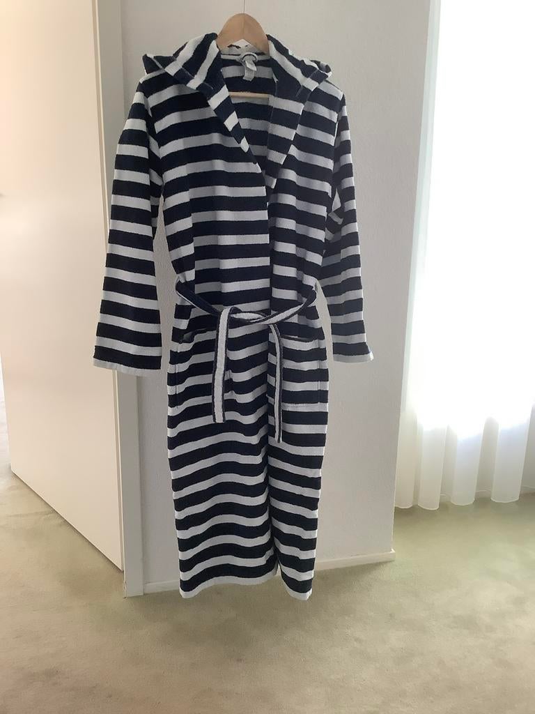 Badjas jongens blauw/wit gestreept maat 176, Ophalen of Verzenden, Gebruikt, Jongen of Meisje, Nacht- of Onderkleding