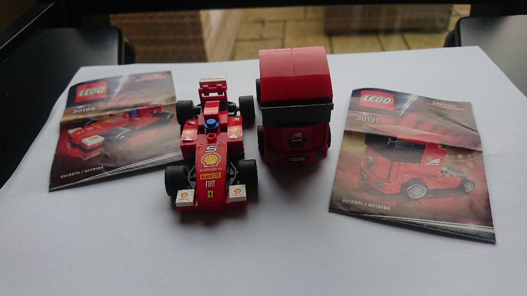 Lego Racers Ferrari 30190 en 30191, Kinderen en Baby's, Speelgoed | Duplo en Lego, Ophalen of Verzenden, Zo goed als nieuw, Complete set