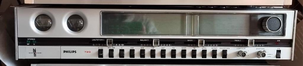 Philips 720 vissenoog reciever gereviseerd 22RH427, Ophalen of Verzenden, Minder dan 60 watt, Overige merken