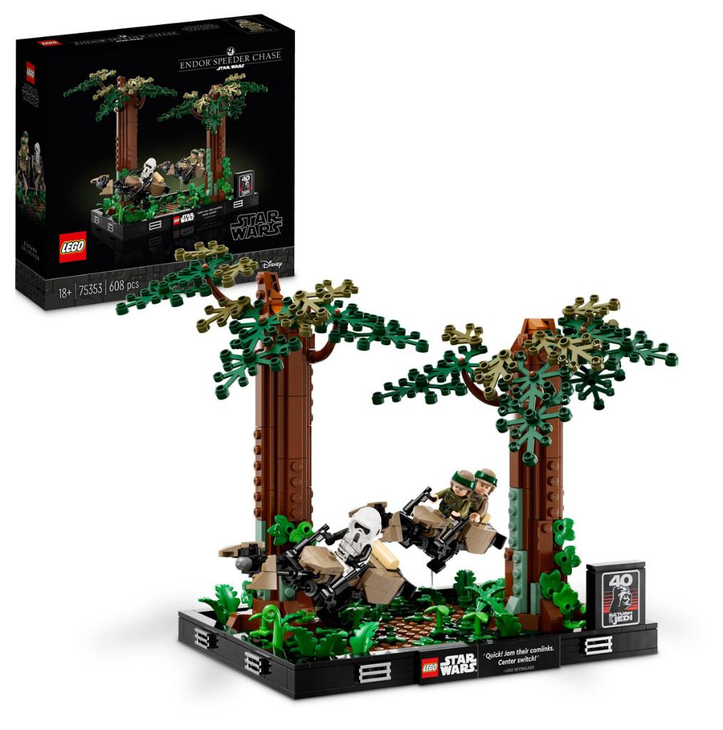 LEGO Star Wars 75353 Endor SpeederAchterVolging Diorama, Ophalen of Verzenden, Nieuw, Complete set, Lego