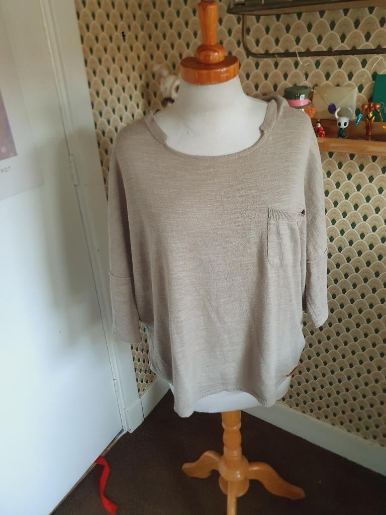 Moscow truitje maat S, Maat 38/40 (M), Beige, Ophalen of Verzenden, Korte mouw