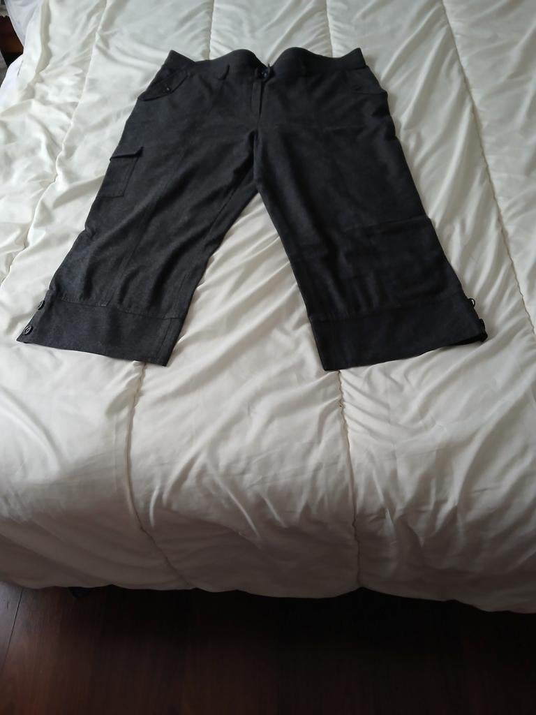 Leuke driekwart grijze damesbroek., Kleding | Dames, Broeken en Pantalons, Maat 46/48 (XL) of groter, Ophalen of Verzenden, Grijs