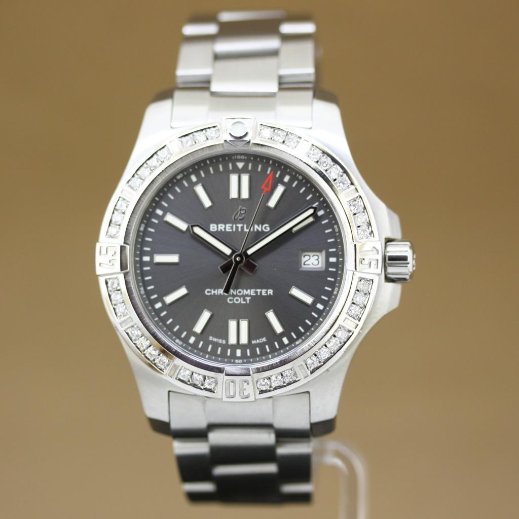 Breitling Chronomat Colt 41 Diamant, Staal, Breitling, Polshorloge, Overige materialen