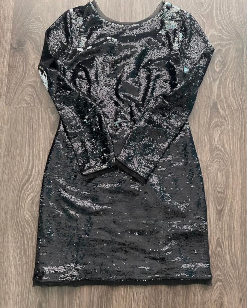 Glitterjurk Rachel Zoe - Maat S/M, Kleding | Dames, Maat 38/40 (M), Zwart, Ophalen of Verzenden, Zo goed als nieuw