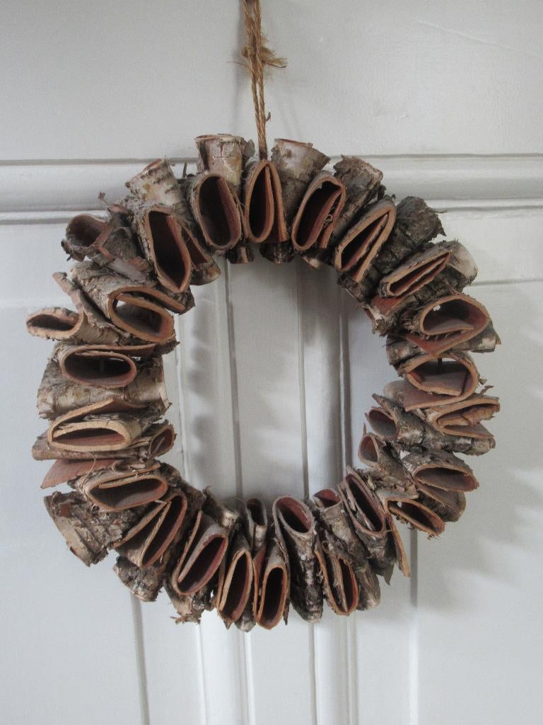 prachtige BOOMSCHORS KRANS - BERK, Huis en Inrichting, Woonaccessoires | Kransen, Nieuw, Ophalen of Verzenden