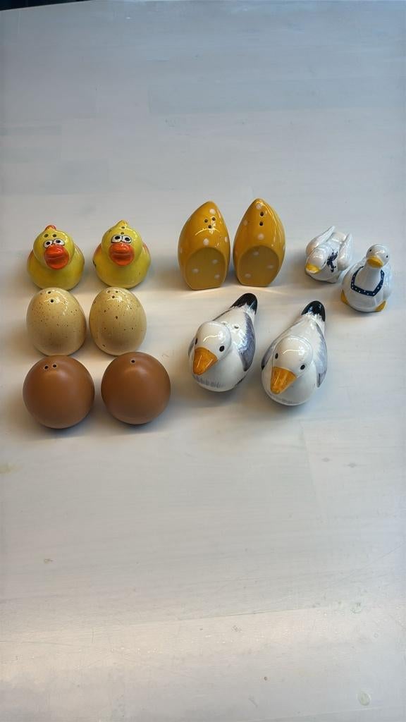 Vintage peper en zout stellen, Pasen, Voorjaar, Ophalen of Verzenden, Zo goed als nieuw