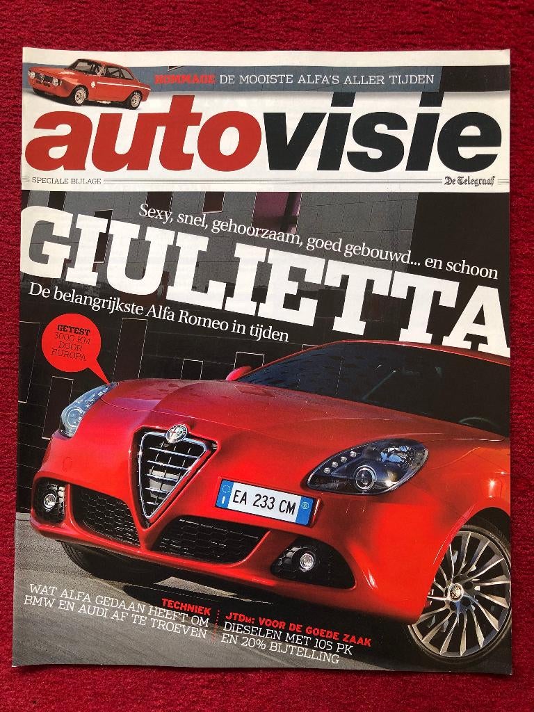 Speciale bijlage Autovisie Alfa Romeo Giulietta 2010 *, Alfa Romeo, Nieuw, Ophalen of Verzenden, Autovisie