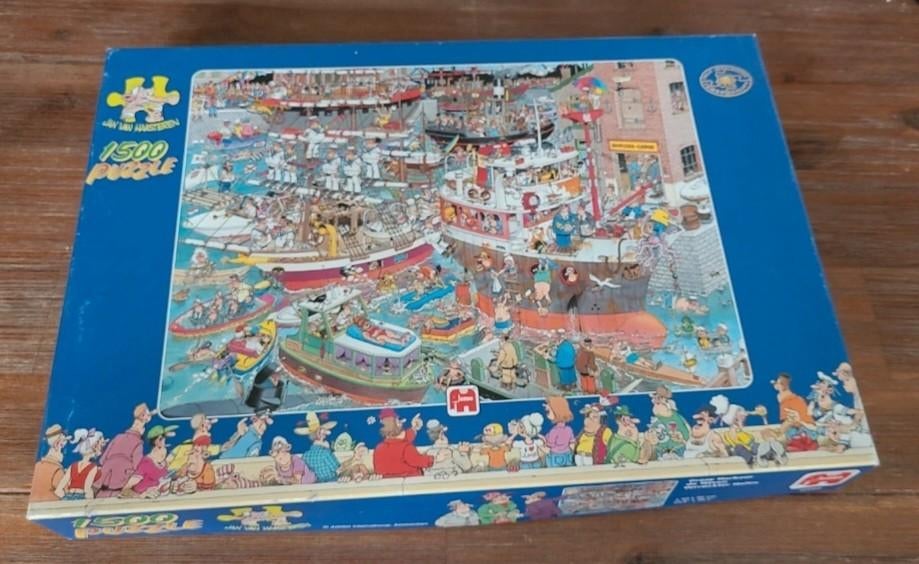 Jan van Haasteren 1500 stukjes de Haven, Hobby en Vrije tijd, Denksport en Puzzels, Ophalen of Verzenden, 500 t/m 1500 stukjes