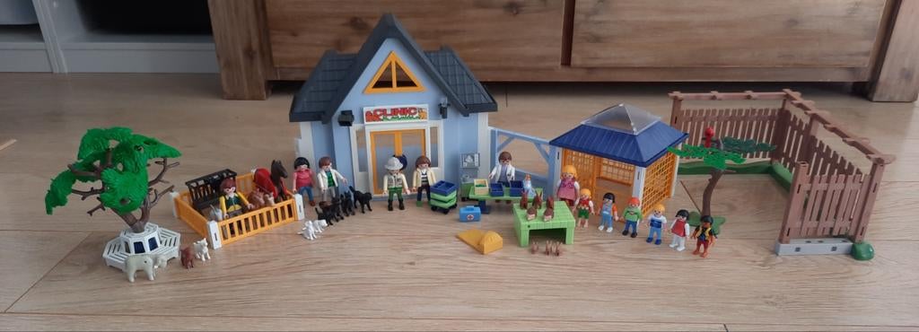 Playmobil Dierenkliniek met accessoires, Ophalen, Gebruikt, Los playmobil