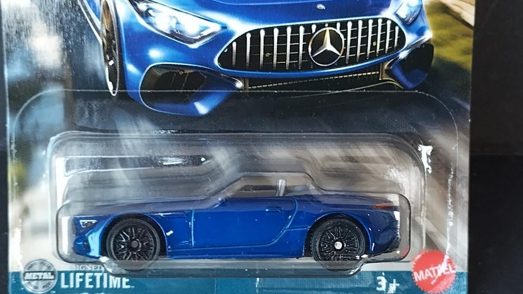 Mercedes Benz SL 63 Amg dark blue  1:64 3inch Matchbox Pol, Auto, Verzenden, ., Nieuw