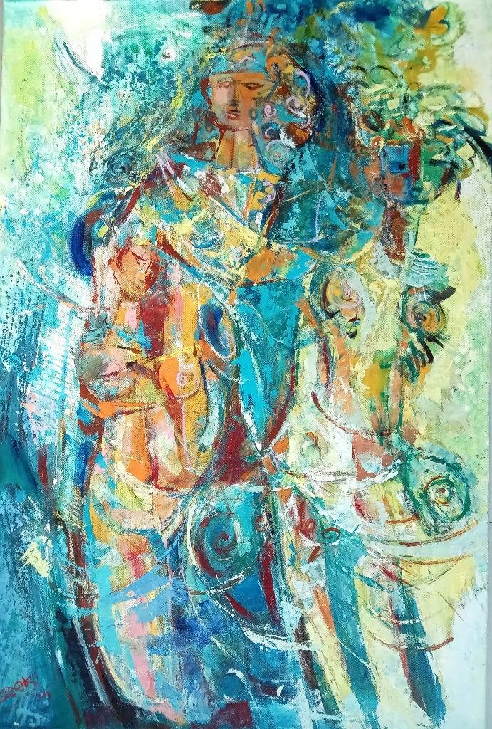 Soeki Irodikromo Origineel, Antiek en Kunst, Kunst | Schilderijen | Modern, Ophalen