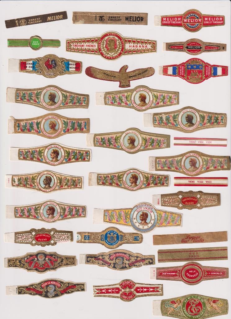 sigarenbanden -  TINCHANT, Ophalen of Verzenden, Zo goed als nieuw, Sigarenbandjes