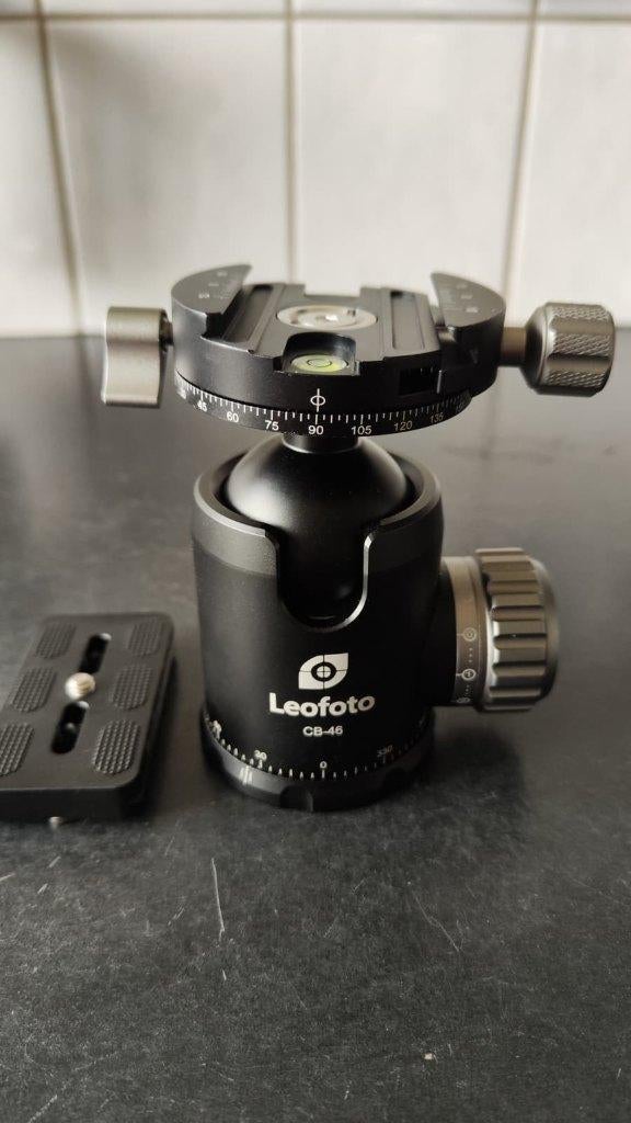 Leofoto CB-46 Statiefkop / Balhoofd met snelsluitplaat, Balhoofd, Nieuw, Ophalen of Verzenden, Minder dan 150 cm