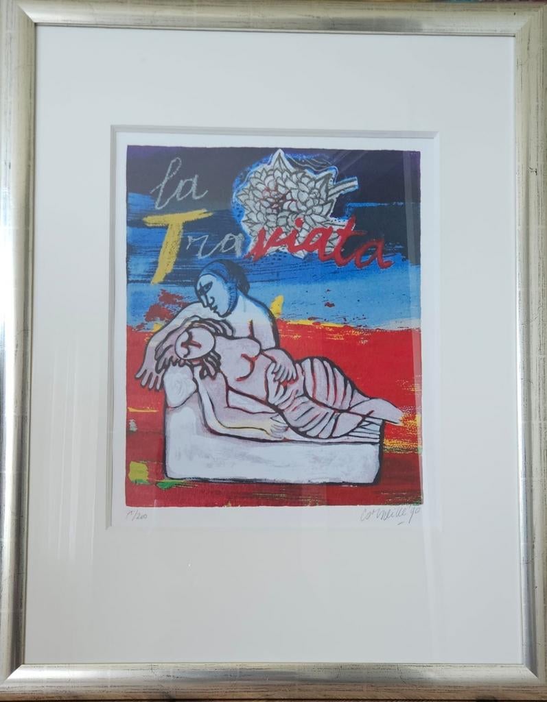 Cornille La Traviata Zeefdruk gesigneerd nr75/200, Ophalen