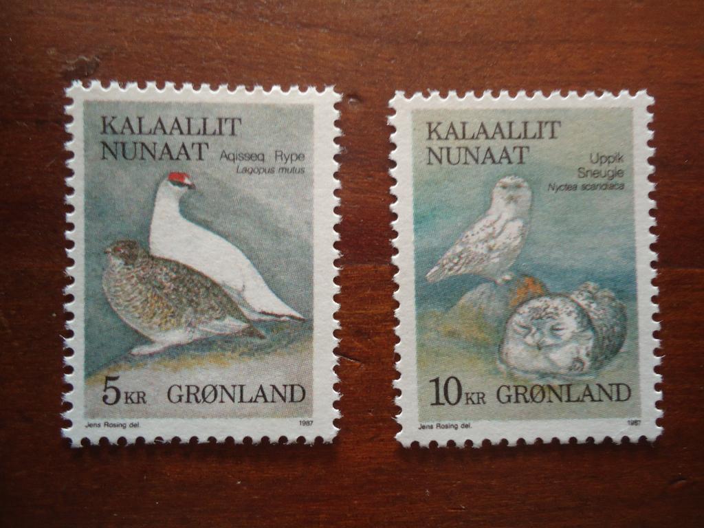 Vogels Denemarken - Groenland 1987, mi. 176-77 postfris, Ophalen of Verzenden, Postfris, Dier of Natuur