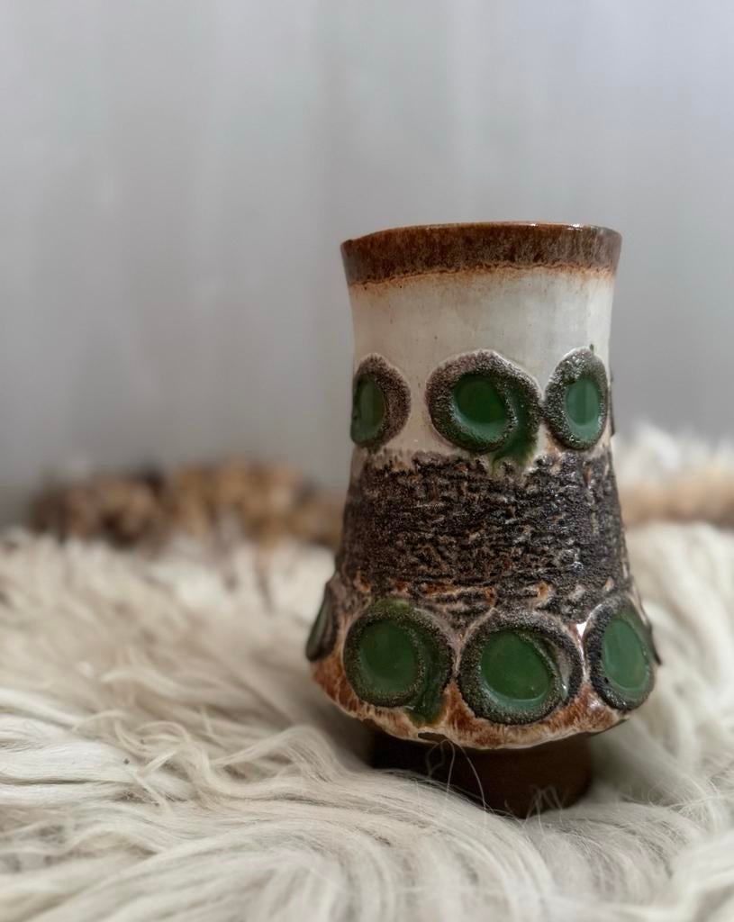 Vintage keramische vaasje van strehla vaas, Antiek en Kunst, Curiosa en Brocante, Ophalen