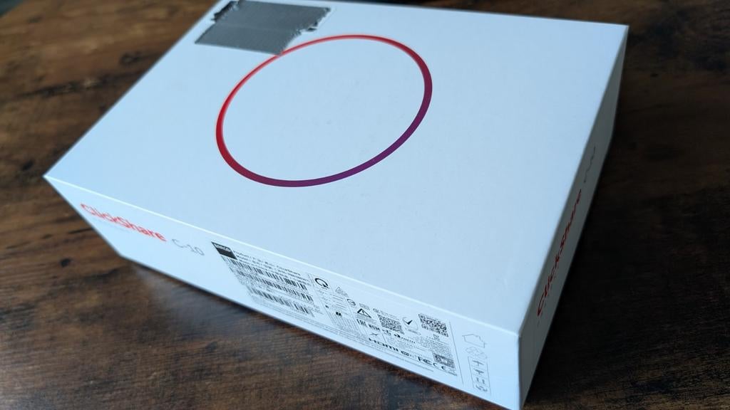 Barco Clickshare C-10 met 2 dongels en luxe tray, Ophalen of Verzenden, Zo goed als nieuw, Barco, ChromeOS