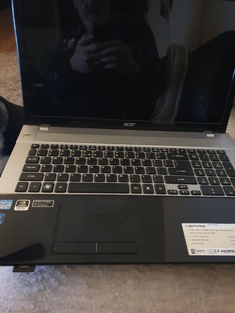 Acer Aspire V3-771G - Windows 10 - Degelijk, Computers en Software, Windows Laptops, Gebruikt, 2 tot 3 Ghz, Qwerty, Ophalen of Verzenden