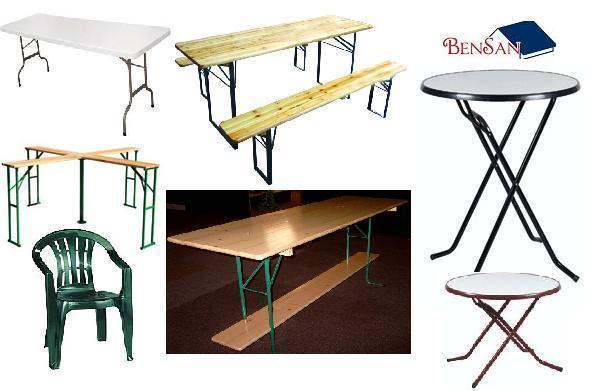 Braderietafel bankjes huren huur biersets tafel bensan enter, Ophalen, Zo goed als nieuw, Overige