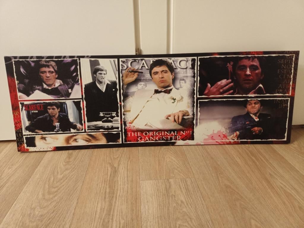 Canvas 'Scarface', Ophalen, Zo goed als nieuw, Schilderij, Minder dan 50 cm