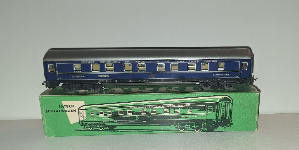 Marklin H0 4029 - Slaaprijtuig v.d CIWL m/verlichting in ovp, Wisselstroom, Gebruikt, Wagon, Ophalen of Verzenden