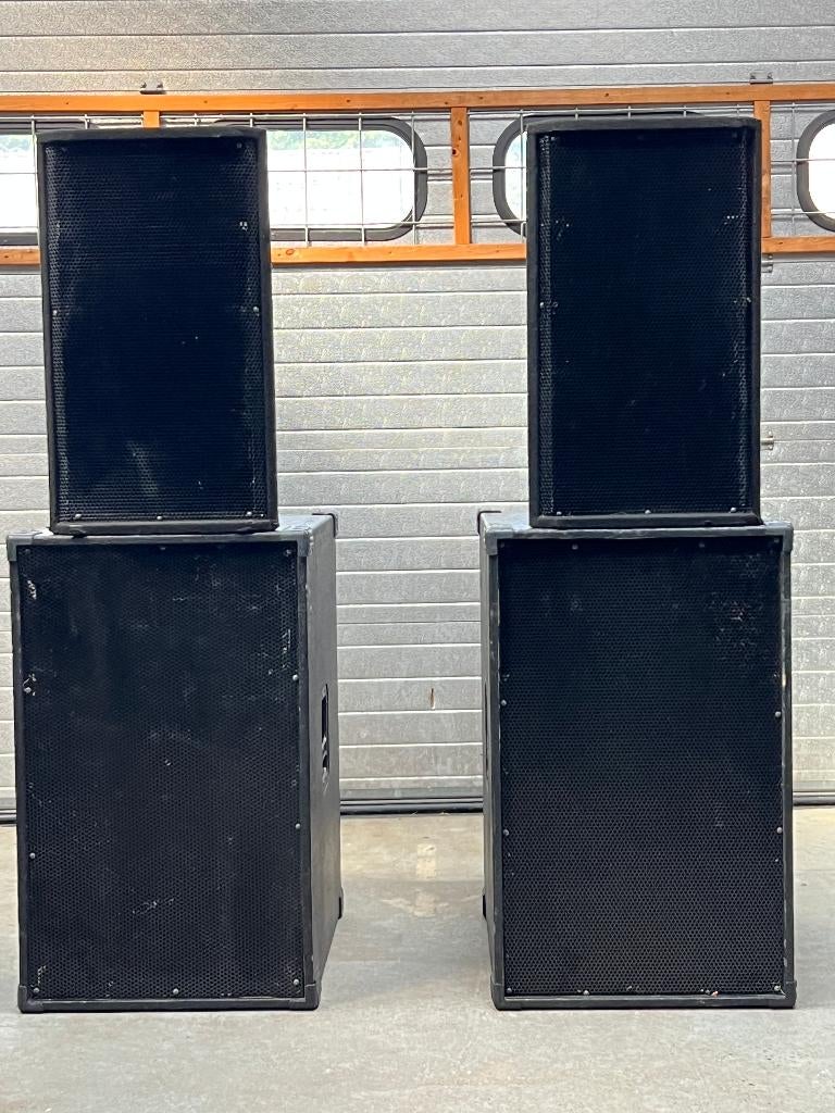 geluidset Electro Voice speakers hoog en RCF speakers laag, Gebruikt, 120 watt of meer, Front, Rear of Stereo speakers, Ophalen