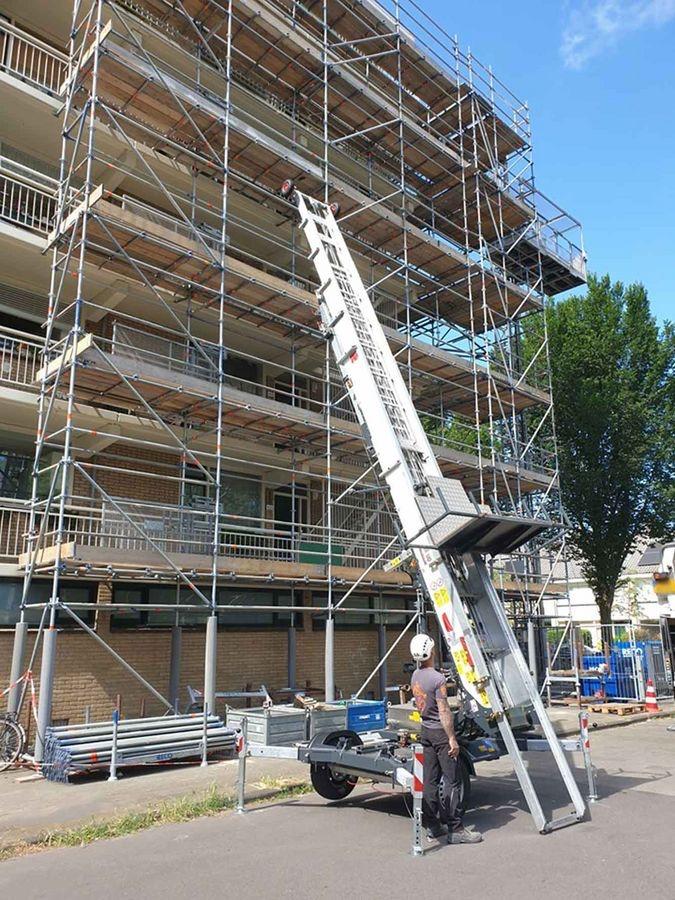 Verhuislift ladderlift goederen lift 31m aanhangerlift Paus, Ophalen of Verzenden