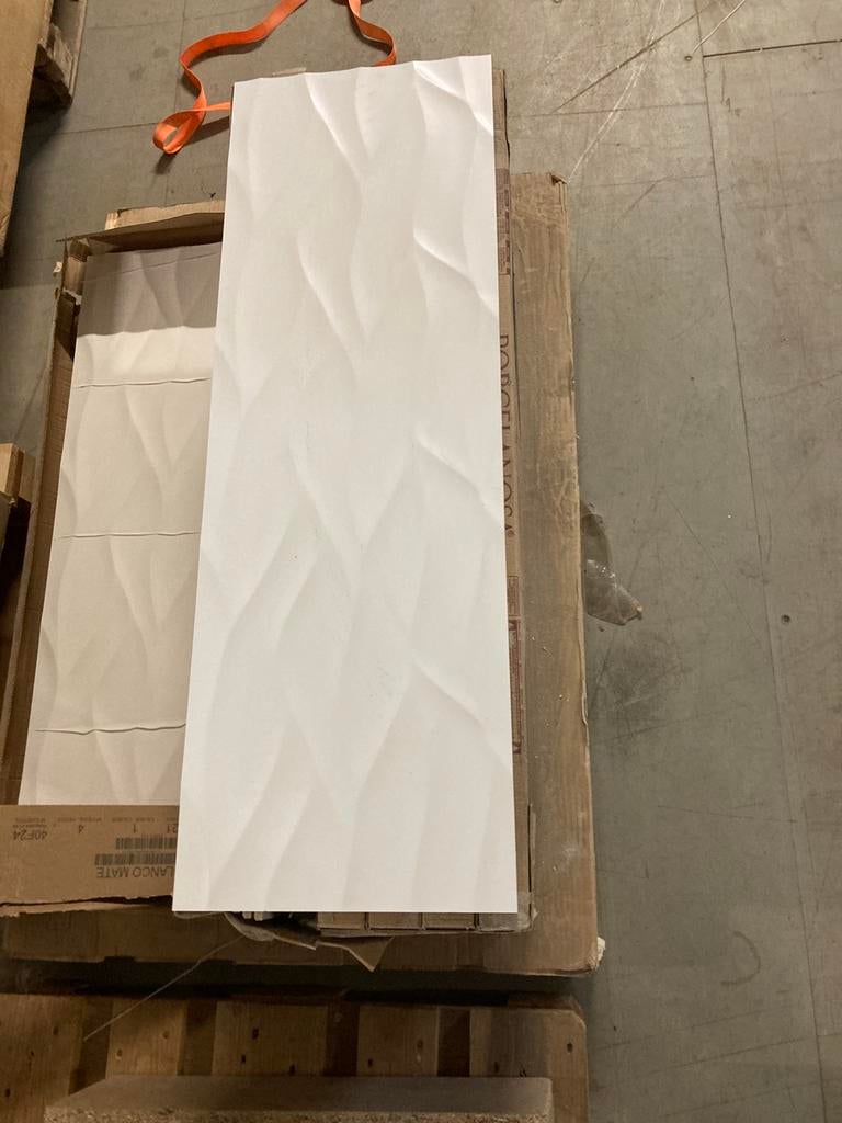 Porcelanosa Wandtegel ona blanco mate, Ophalen, 60 cm of meer, Wandtegels, Nieuw