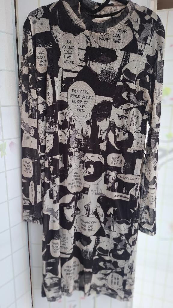 Pop-art jurkje Anna van Toor, Kleding | Dames, Anna van Toor, Zwart, Maat 42/44 (L), Ophalen of Verzenden