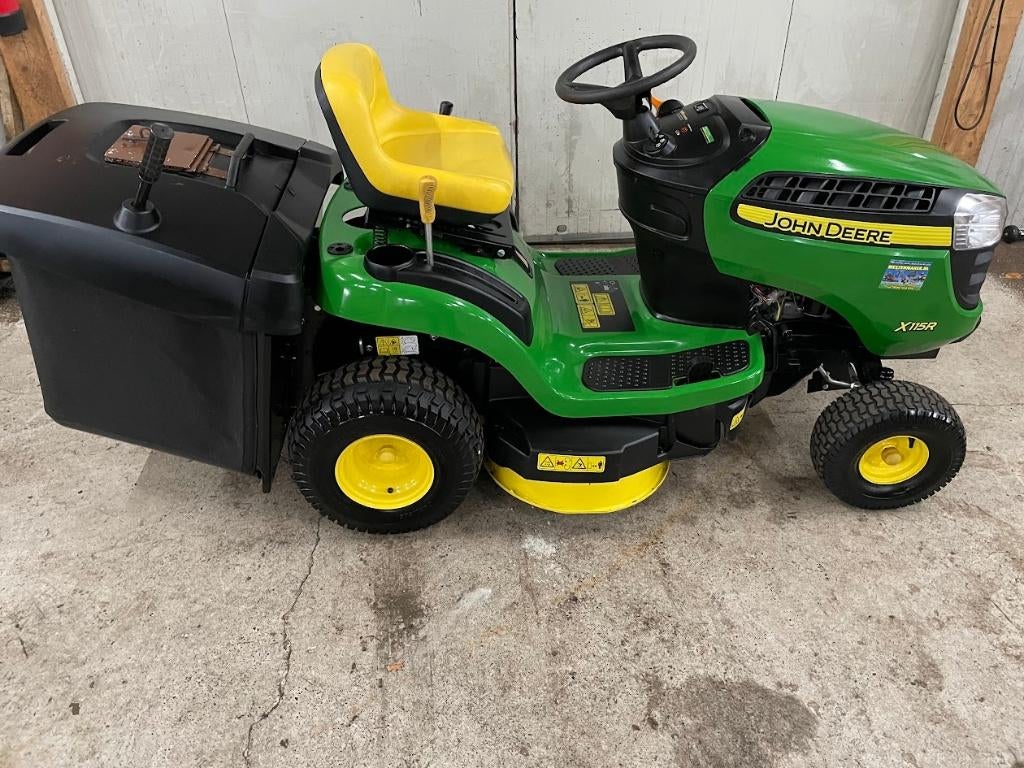 john deere X115R zitmaaier achtervanger hydrostaat, Tuin en Terras, Zitmaaiers, Gebruikt, Opvangbak, 90 tot 120 cm, Ophalen