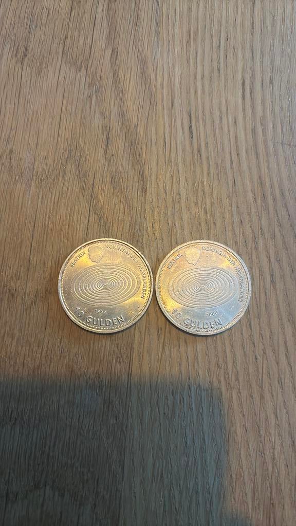 2 keer 10 gulden 1999 Nederland zilver., Postzegels en Munten, Munten | Nederland, Ophalen of Verzenden, Koningin Beatrix, 10 gulden